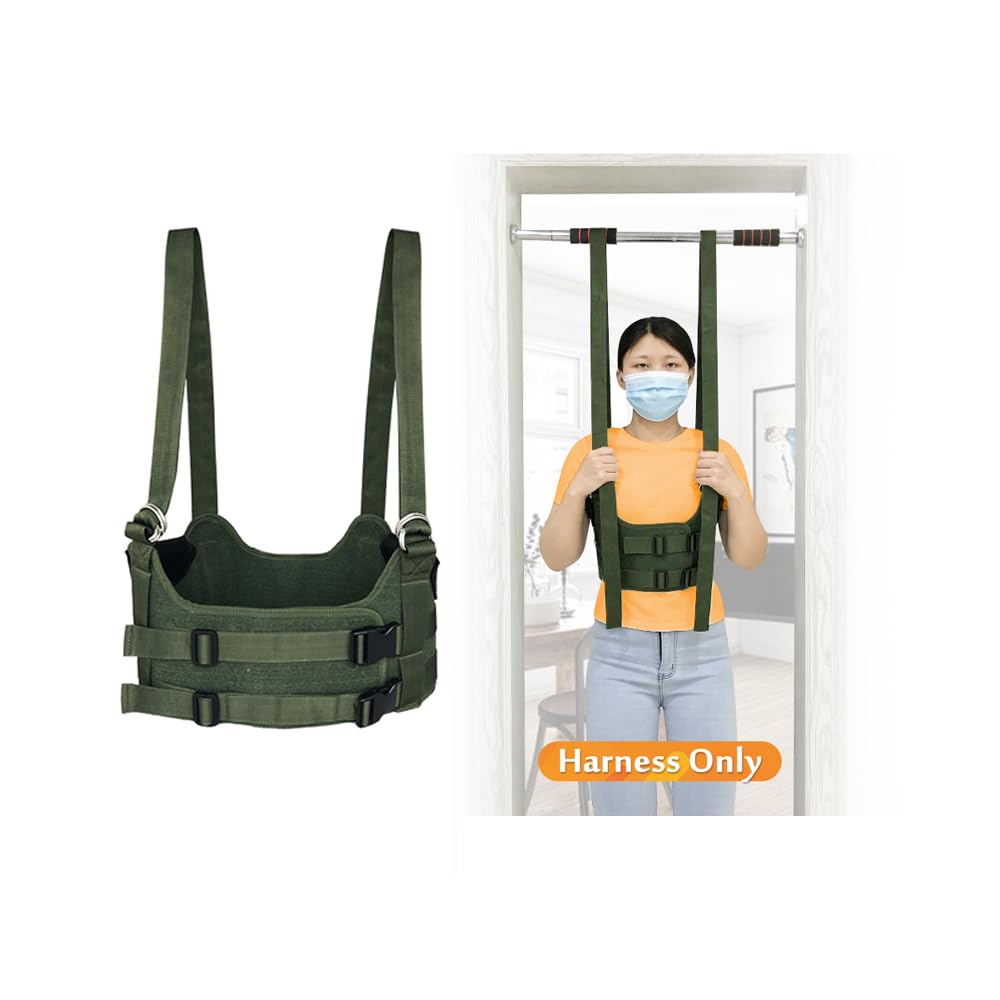 Photo 1 of Back Stretcher for Lower Back Pain Relief Stretching Device Back Alignment Lumbar Support Spinal Decompression Belt Thoracic Back Hanging Stretcher Orthopedic Back Cracking Device (Medium)