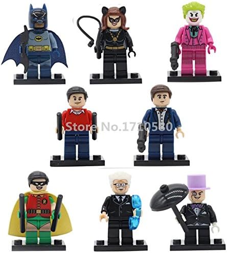 Super Heroes Batman Classic TV Series Minifigures Building Blocks with Weapons New 100% Compatible