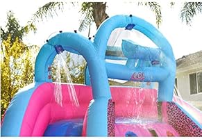 little tikes rocky mountain river race inflatable slide bouncer