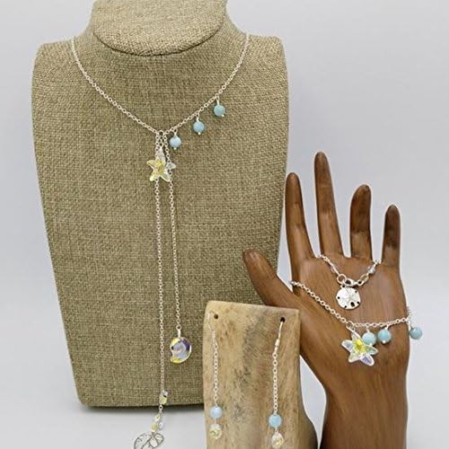 Swarovski Starfish and Larimar Trio Jewelry Set