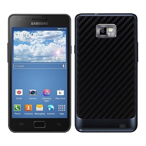 kwmobile Carbon look battery back cover for the Samsung Galaxy S2 / S2 Plus in black colour – complements the design of your Samsung Galaxy S2 / S2 Plus kwmobile Carbon look battery back cover for the Samsung Galaxy S2 / S2 Plus in black colour – complements the design of your Samsung Galaxy S2 / S2 Plus
