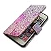 Bcov iPhone 6S Case,iPhone 6 Case, Pink Mandala Flower Card Slot Wallet Leather Cover Case for iPhone 6 6S