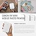 Canon Ivy Bluetooth Mini Mobile Photo Printer (Slate Gray) with Canon 2 x 3 Zink Photo Paper (50 Sheets)