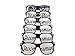 [6 Pack] Bachelor Party Sun Glasses Set for Bachelor Party - Groom Party Favors - Fun Photo Props Novelty Ideas (Black)