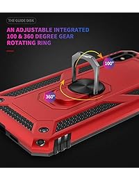 BestShare - Carcasa para Samsung Galaxy A50 y protector de pantalla de vidrio templado, resistente armadura híbrida antiarañazos, a prueba de golpes, soporte compatible con soporte magnético para coche