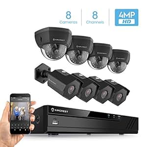 Amazon.com: Amcrest 4MP Security Camera System, w/ 4K 8CH
