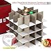 StorageMaid Christmas Ornament Storage Box - Ornament Box Organizer Fits Up To 64 Balls - Christmas Decoration Storage Containers with Exclusive Velcro Cover & Finger Slot 12X12X12