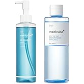 medicube Glass Glow Flawless Pore Care Duo: Zero Pore Blackhead Cleansing Oil and Zero Pore Toner