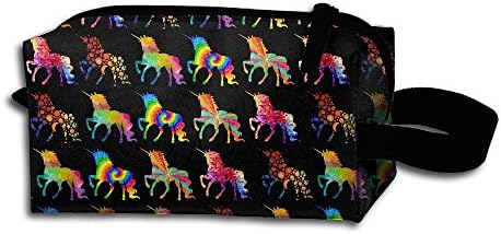 Cute Unicorn Floral Travel Cosmetic Bag Portable Organizer Multifuncition Handbag