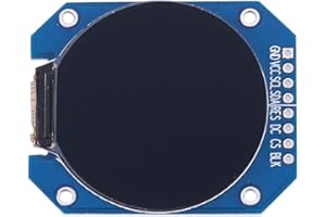 DONGKER DC 3.3V 1.28'' LCD Display Module,240x240 Resolution Display Equipment for Instrument Display Mobile Devices