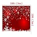 Kate 7x5ft Christmas Backdrops for Photography Snowflake Red Photo Backdrop Studio Background