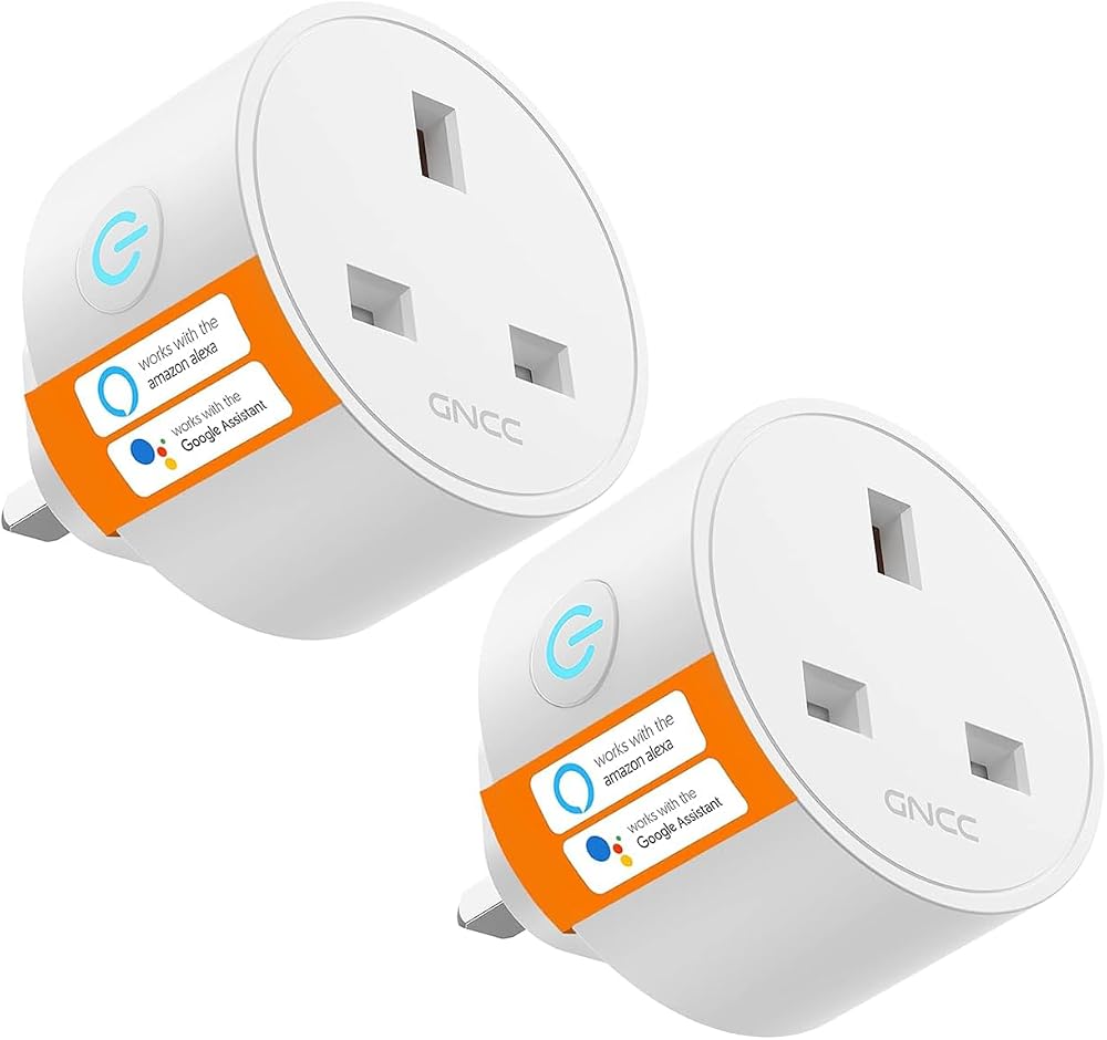 GNCC Smart Plug Mini WiFi Outlet 2 Pack Alexa Google Home Timer Remote 13A 3120W