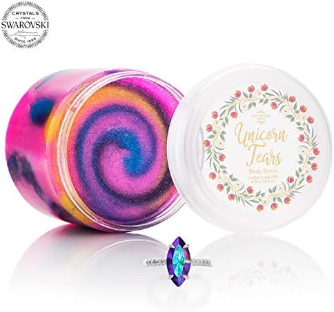 Fragrant Jewels Unicorn Tears Body Scrub with Collectible Ring (Size 5-10)