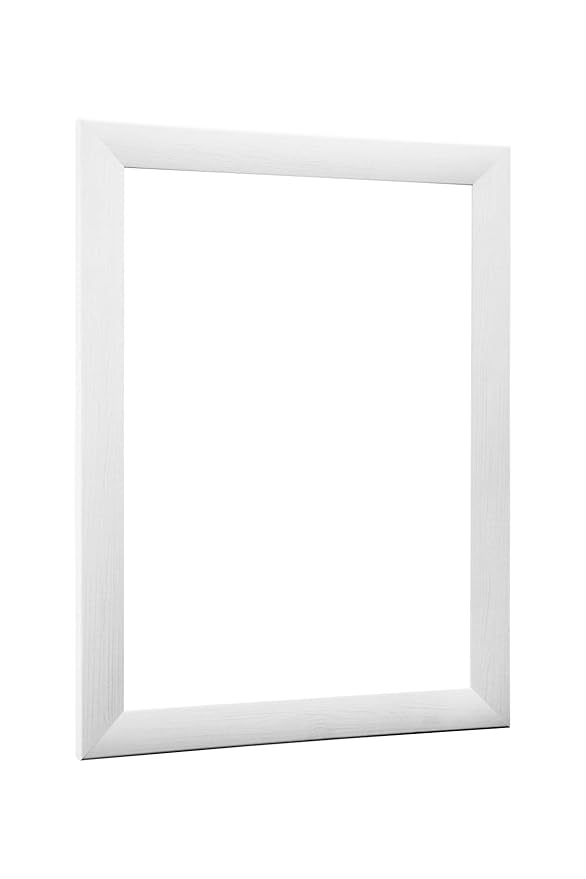 NiRa35-Top Bilderrahmen 37.5x98 cm in Fichte Weis mit Antireflex-Acrylglas