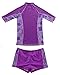 CharmLeaks Girl's UPF 50+ Rashguard Bathing Suits Rash Guard Swim Shirts Sunsuit