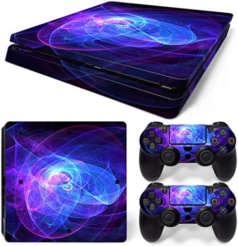 SUKEQ Protective Skin for PS4 Controller, Galaxy Vinyl Sticker Decal Cover for Sony Playstation Console Controller
