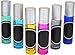 6 Pack Firefly Craft Glass Roller Bottle with Chalkboard Labels, 10 ml each