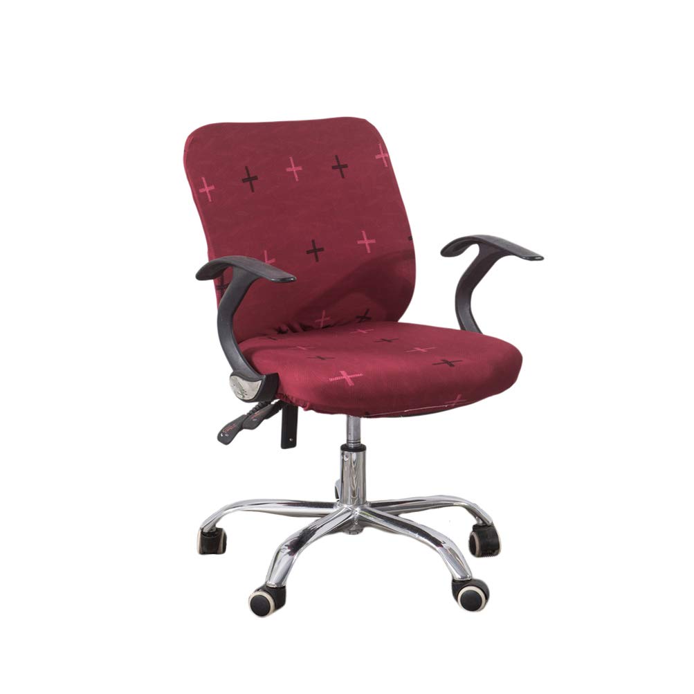 VOSAREA Computer Office Chair Cover Stretchable Desk Chair Covers for Office