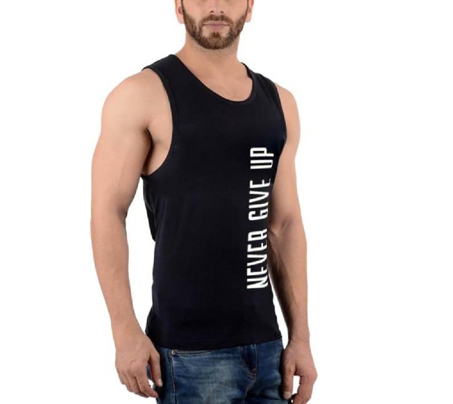 hotfits men's cotton sleeveless t-shirt multicolour