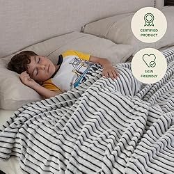 GO Fleece Blanket Black and White Throw Blanket