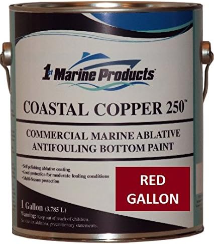 US Marine Products RED Gallon Coastal Copper 250 Ablative Antifouling Bottom Paint RED Gallon