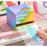 (2PC) Glitter Sticky Note, Glitter Clear Sticky Notes, 2026 New 210 Sheets Fun Cute Pull-Out Memo Pads, Cute Self Adhesive Memo Pads, Transparent Sparkle Sticky Notes, Small to Do List (2 Pack)