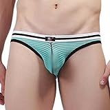 Dardugo Men's Pop Stripe Profile Brief Light Blue US Medium