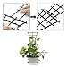 GREENWISH 4pcs 9x3inch Mini Plant Trellis Plastic Garden Plant Support DIY Climbing Trellis Flower Supports Dark Green