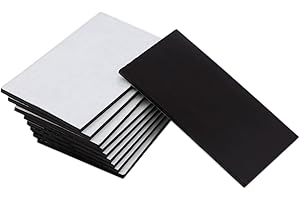 10PCS Magnetic Sheets with Adhesive Backing, 7cm x 4cm Peel & Stick Magnetic Sheets, 2mm Thickness Self Adhesive Flexible Cut