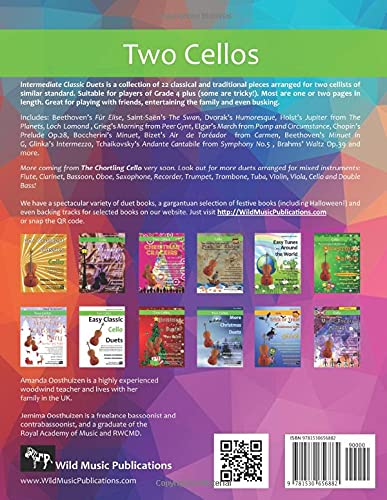 Intermediate Classic Duets for Two Cellos: 22 Classical and Traditional pieces arranged especially for equal players of… - Image 3