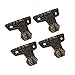 BQLZR Antique Bronze Wooden Box Decorative Corner Foot with Mounting Screws Pack of 4