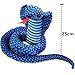 Lazada Snake Stuffed Animal Cobra Toy Plush Realistic Kids Toys Blue 10 Inches