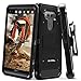 Evocel Trio Pro Series Phone Case Compatible with V20 (2016 Release) with Belt Clip Holster and Kickstand, Black