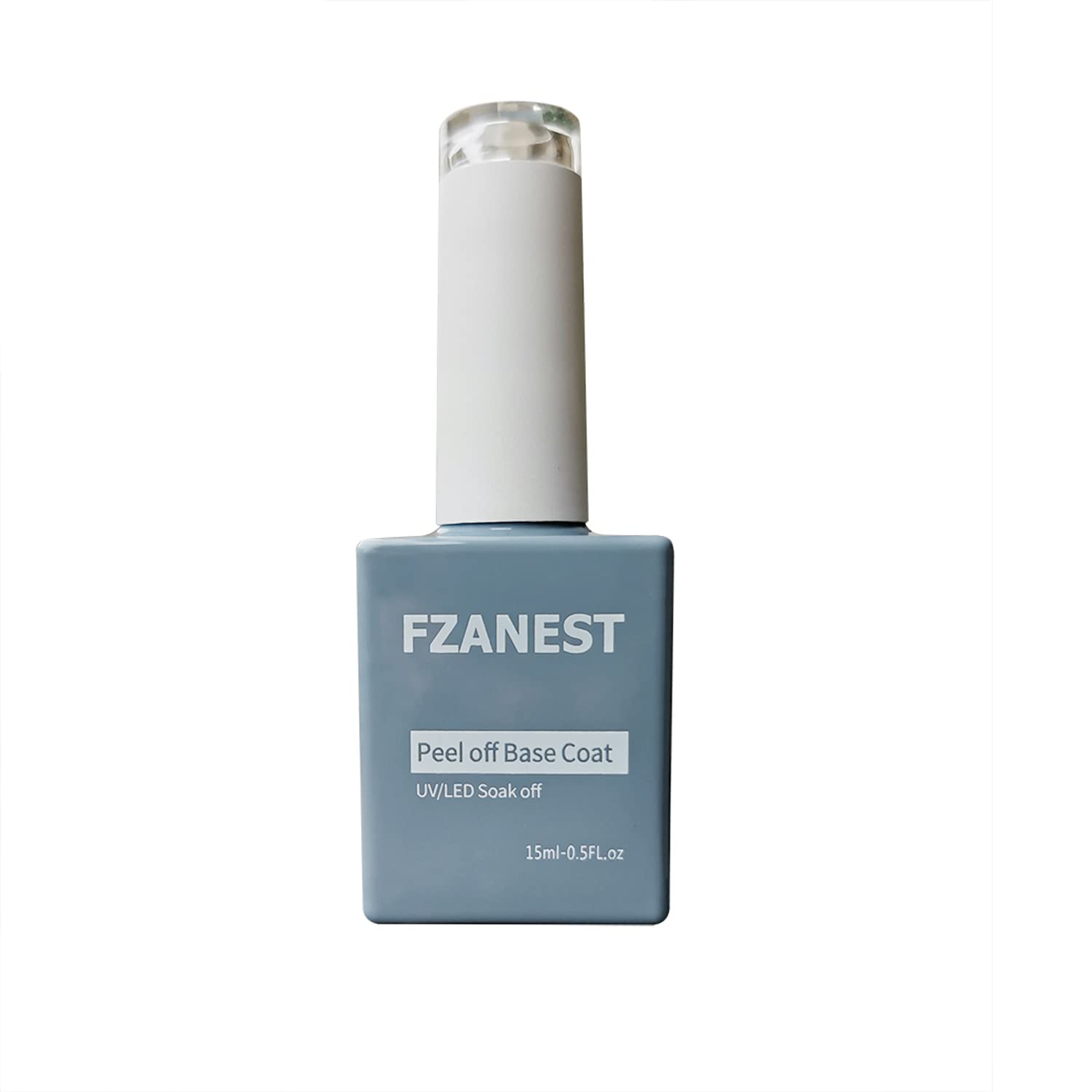 Photo 1 of FZANEST Peel Off Gel Base Coat, 15ml UV LED Light Peelable Base Gel Polish, Non Toxic Vegan Cruelty Free