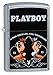 Zippo Playboy Girls Pocket Lighter, Street Chrome