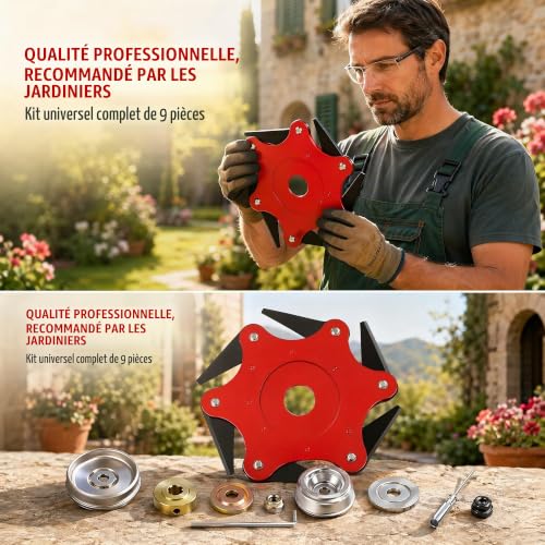 Brush Cutter Accessories Weed Brush (9 Piece Kit)