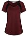 MISS FORTUNE Womens Active Wear Exercise Top Yoga Shirt Workout Clothes…
