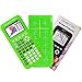 Guerrilla Silicone Case for Texas Instruments TI-84 Plus CE Color Edition Graphing Calculator With Screen protector and Graphing Ruler, Green