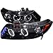 Spec-D Tuning Honda Civic Coupe 2006 2007 2008 2009 2010 2011 LED Halo Projector Headlights - Black