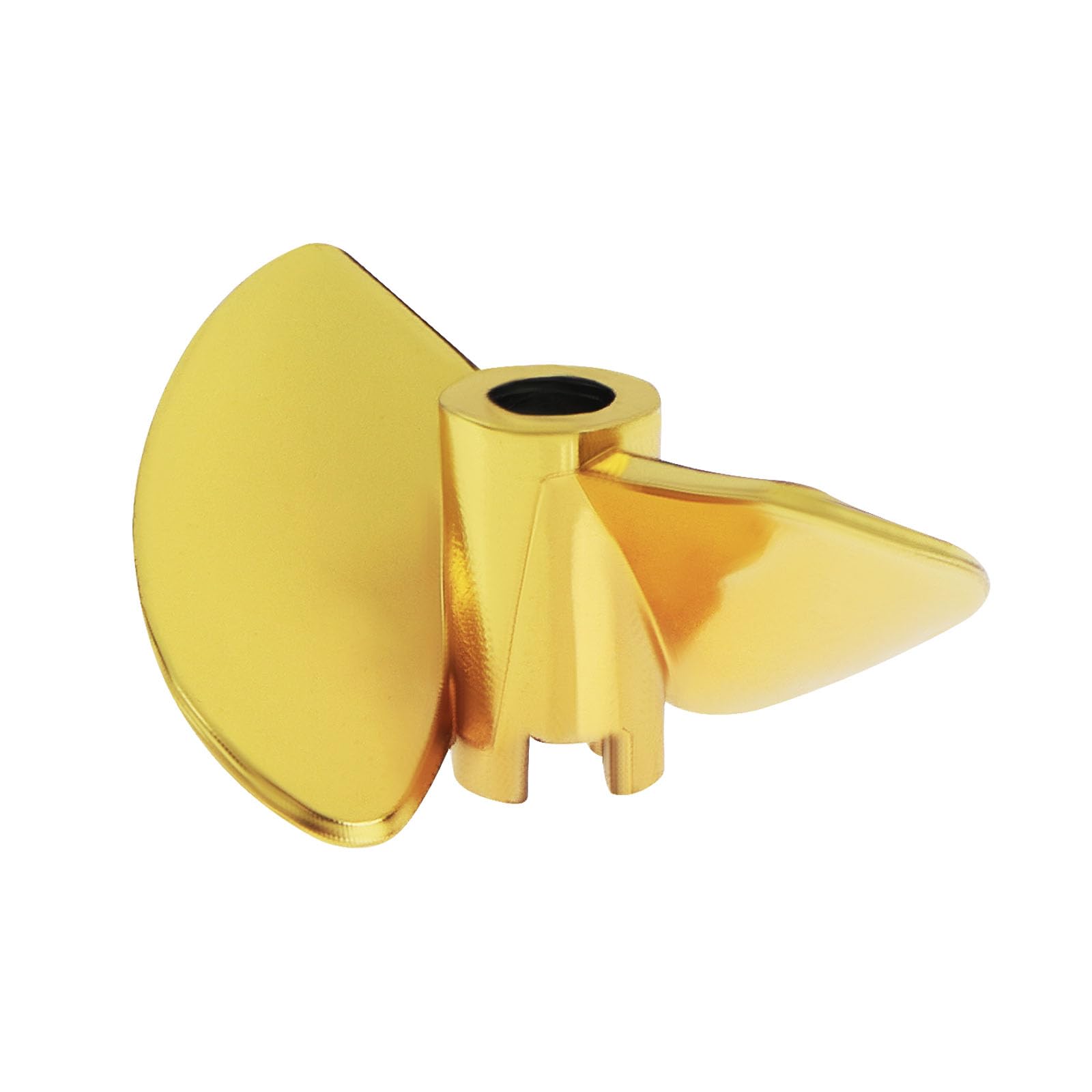 Be In Your Mind 35mm RC Boat 2 Blade Propeller Zinc Alloy Blades Propeller Compatible with FeiLun FT016 FT007 FT012 FT009 FT011 FT010 FT016 (Yellow)
