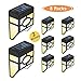 Otdair Solar Deck Lights, Solar Fence Lights Outdoor, 2 Modes Wall Mount Fence Post Lights LED for Garden, Landscape, Decoration, Pathway, Patio, Fence, Deck, Yard, White/Color Changing, 8 Pack