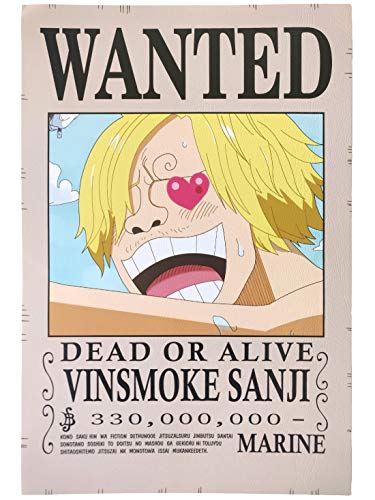 Comicsense Xyz Vinsmoke Sanji And Chopper One Piece Matte Finish Wanted Poster Paper 16 7 X 11 4 Inches Multicolour Amazon In Home Kitchen