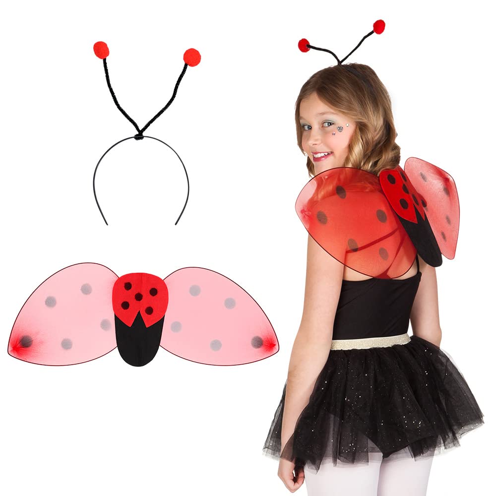 Boland 52853 – Costume Set Ladybug, Headband and Wings