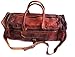 Jaald 26 Inches Leather Duffle Bag Travel Carry-on Luggage Overnight Gym Weekend Holdall Duffel Bag Men Vintage Brown
