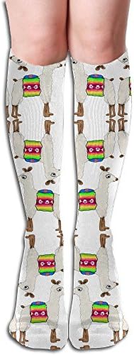 Llamas Make Me Happy Comfortable High Socks Sports Home Long Socks For Men &amp; Women Warmer Stockings