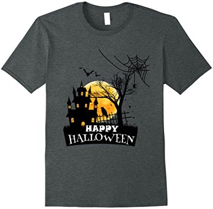 Mens Happy halloween T shirt for Men Women t-shirt 3XL Dark Heather