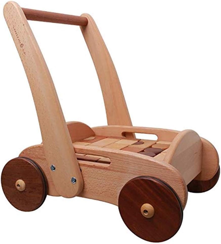 wooden lawn mower push toy