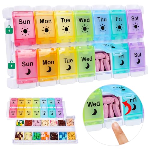 Shintop 7 Day Pill Organizer Am Pm