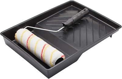 Fit For The Job 9" Paint Roller Set 3 Piece Medium Pile Frame Tray Emulsion