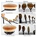 WOVTE Makeup Brushes 10 Piece Oval Makeup Brush Set Toothbrush Shaped Design Foundation Concealer Blending Blush Powder Cream Cosmetics Brushes for Face Powder Eye shadow with Gift Box